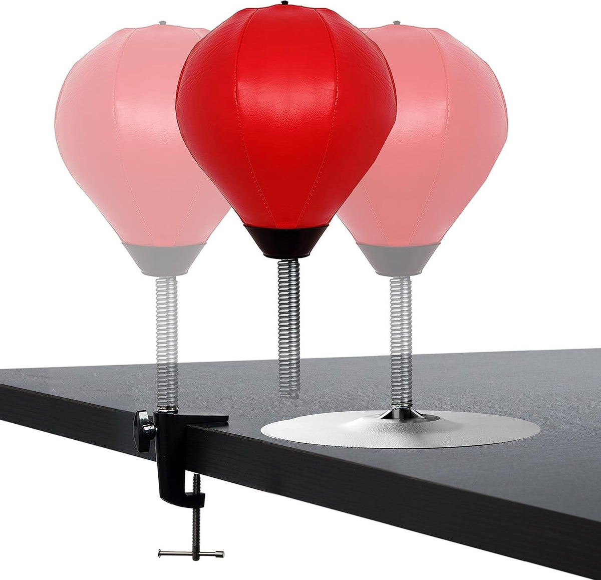 Stress Relief Desktop Punching Bag with Clamp - Office Toy & Stress Reducer