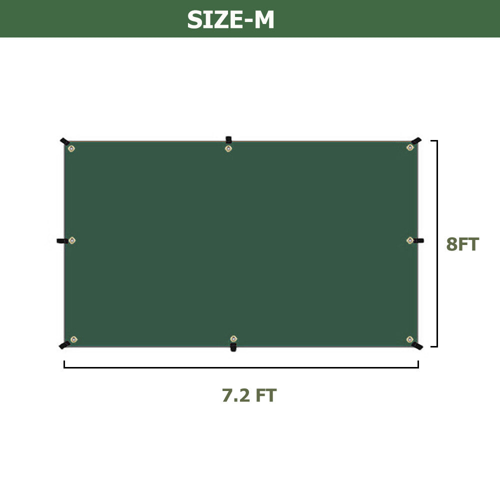Waterproof Camping Tarp Sun Shelter Rain Fly Canopy for Outdoors