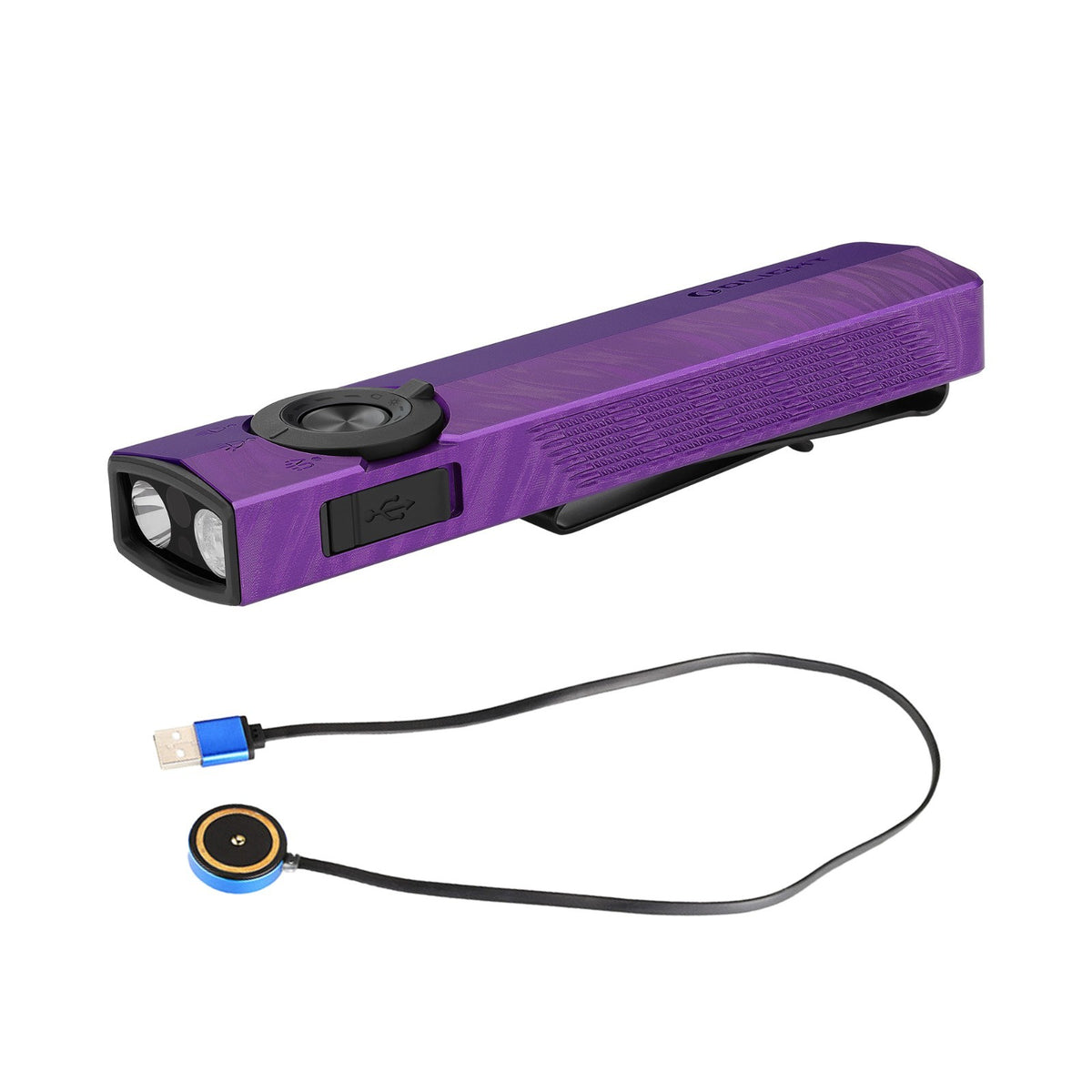 EDC Flashlight with UV Light & Green Laser - 1500 Lumens, Tactical