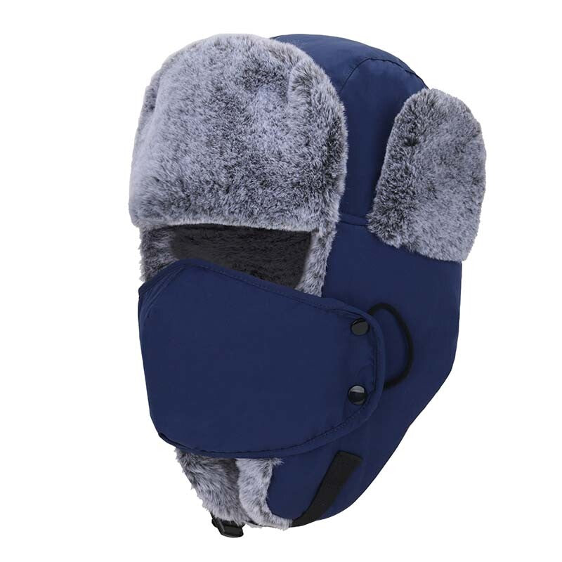 Unisex Winter Windproof Earflap Hat with Face Mask for Snow & Skiing