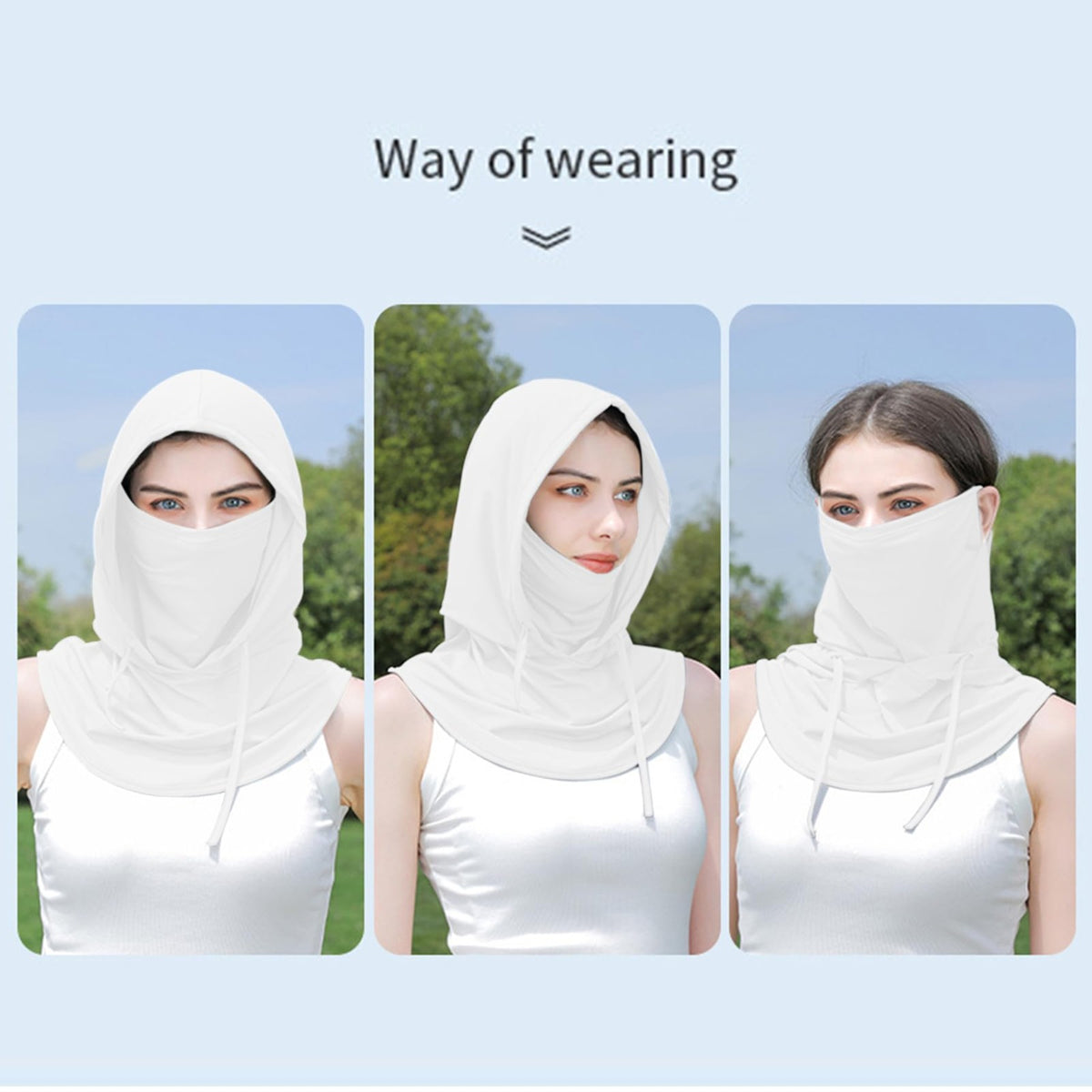 UV Protection Balaclava Face Mask for Outdoor Sports and Sun Safety