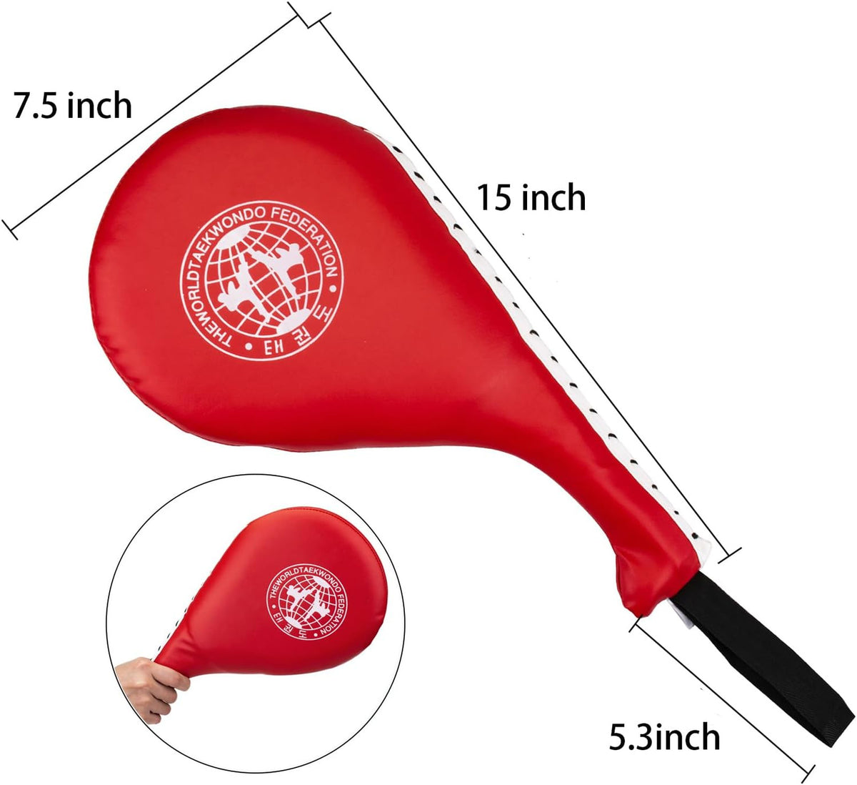 Martial Arts Kick Pads for Taekwondo & Karate - Durable Strike Targets (2 Pack)