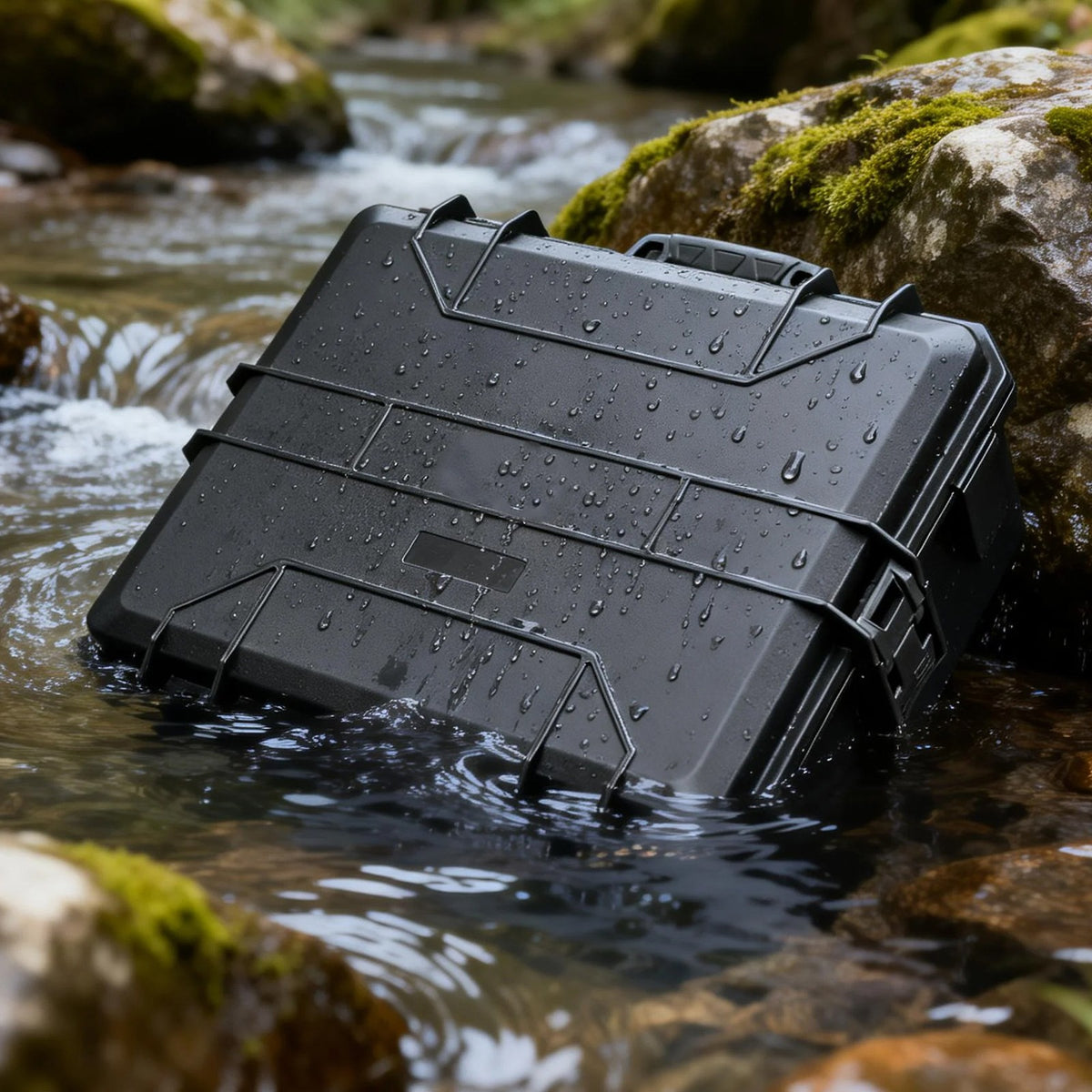 Hard Pistol Case with Foam Lining, Secure Gun Storage 21.9x17.9x8.8 in
