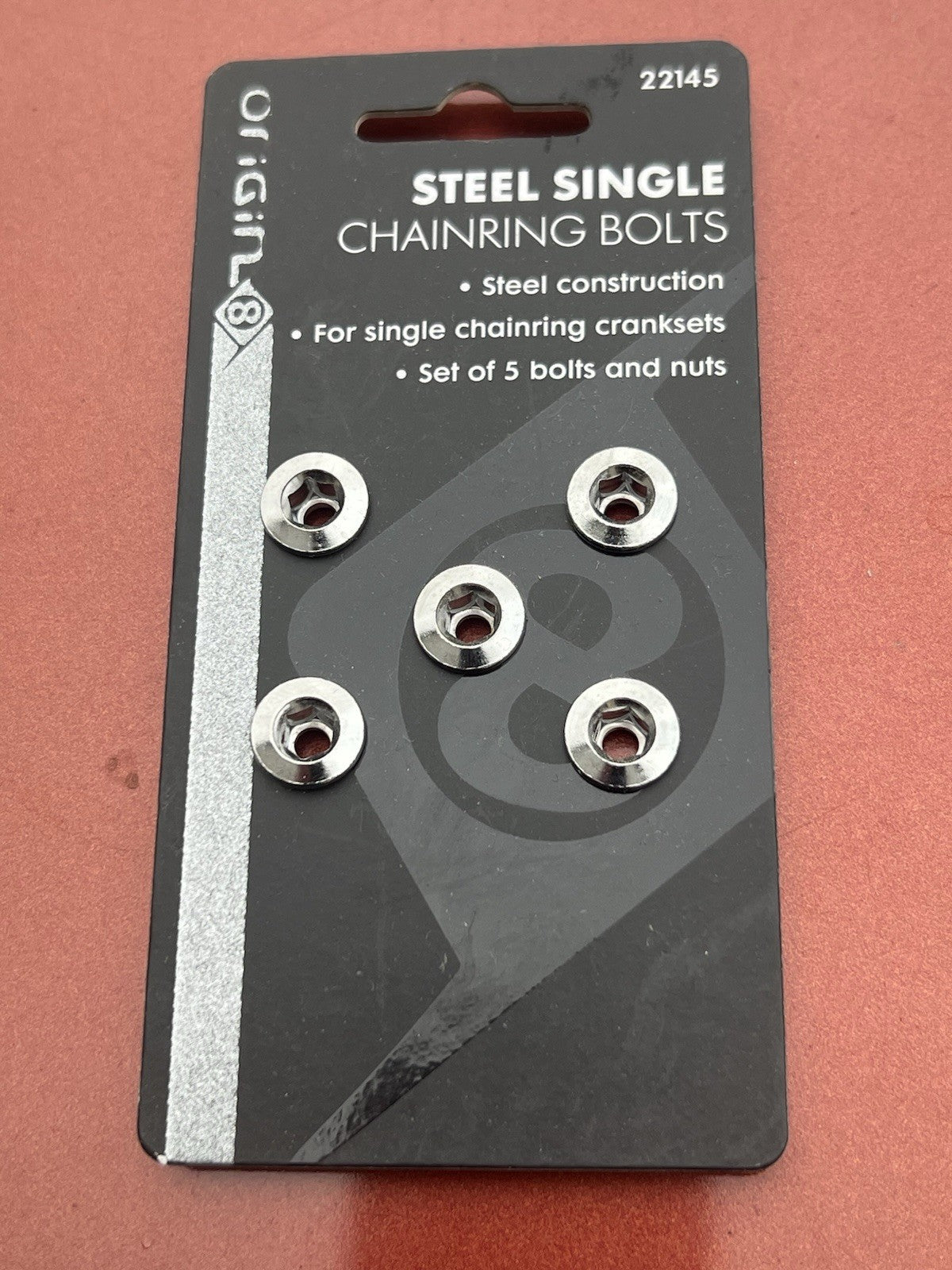 Bike Chainring Bolt Set for Single Speed BMX & Cruiser Bikes - Chrome