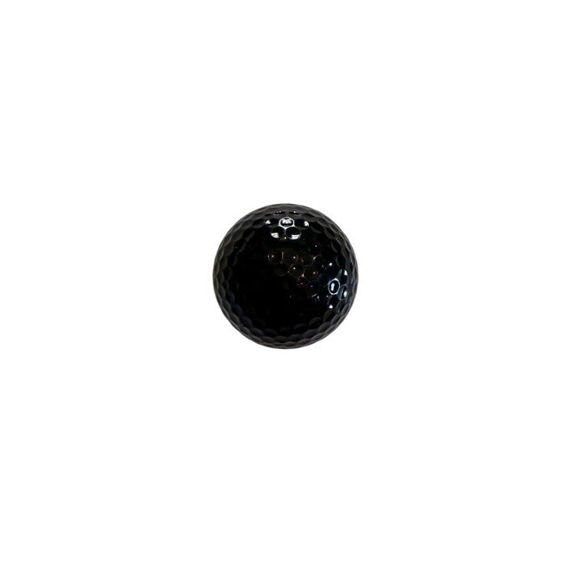 Blank Black Golf Balls for UV Printing Custom Logos - Pack of 12