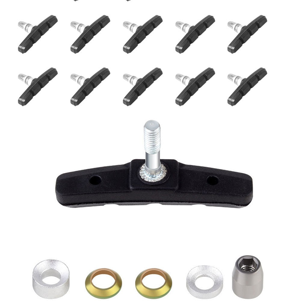 10-Pair MTB Bicycle V Brake Pads 70mm Shoes Blocks for Mountain Bikes