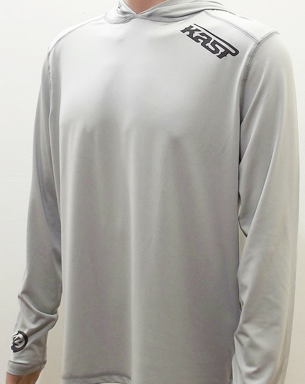 Fishing Sun Shirt Hooded UPF50+ Long Sleeve Performance Top Storm Grey 2XL