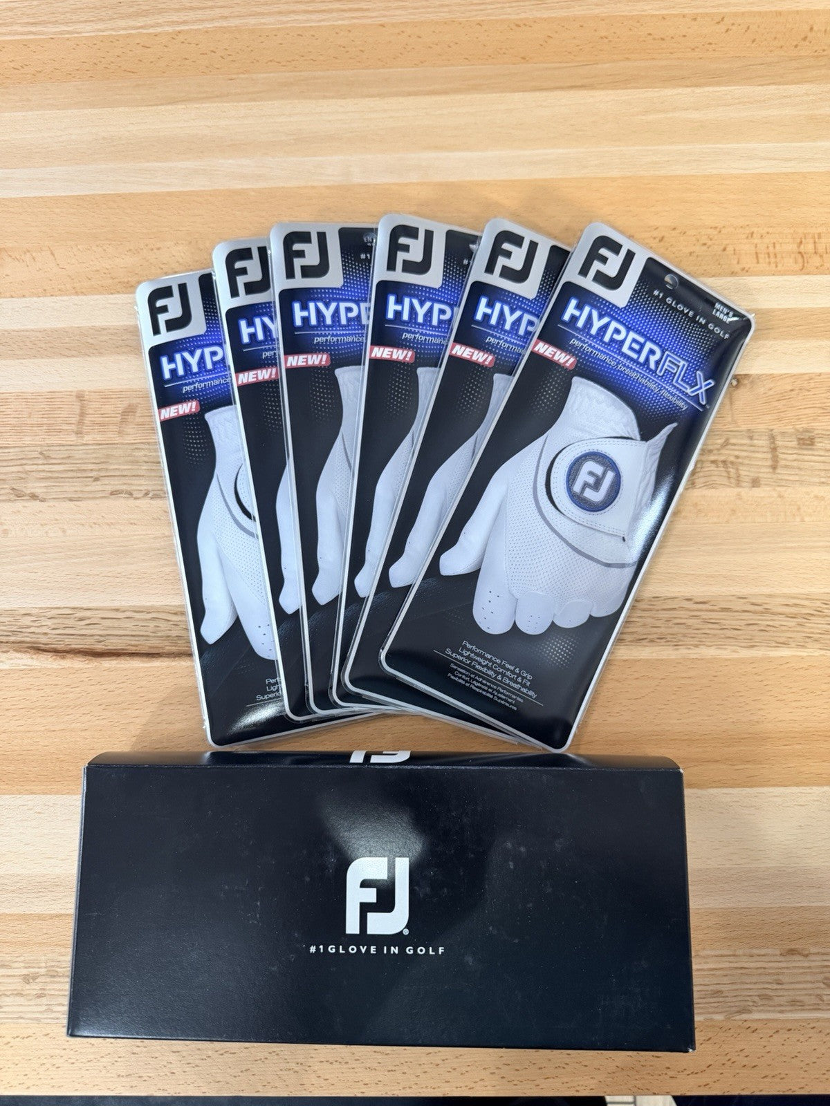 Men's Golf Gloves 6-Pack HyperFLX Tour Performance Breathable Flexibility