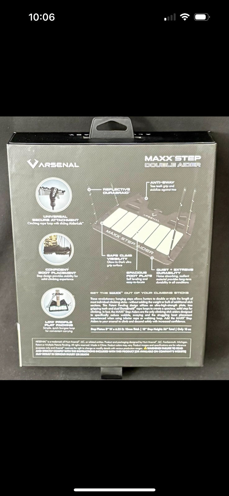 Double Step Climbing Stick for Saddle Hunting - MAXX Gen 2 Support