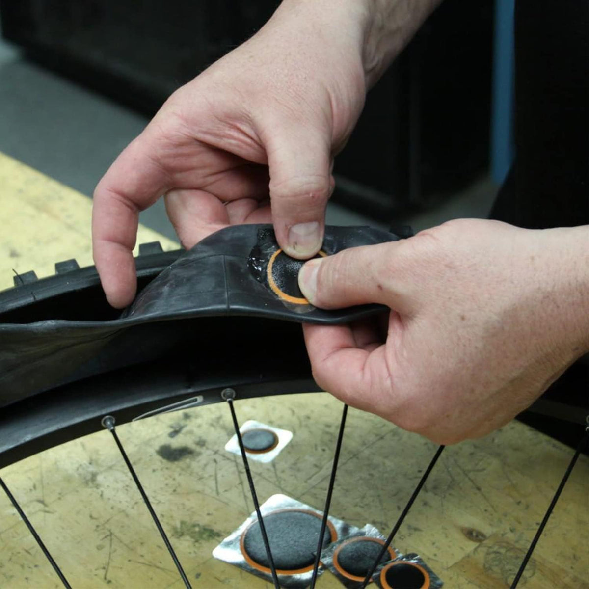Bike Inner Tube Patch Kit - 7-Piece Bicycle Tire Repair Set