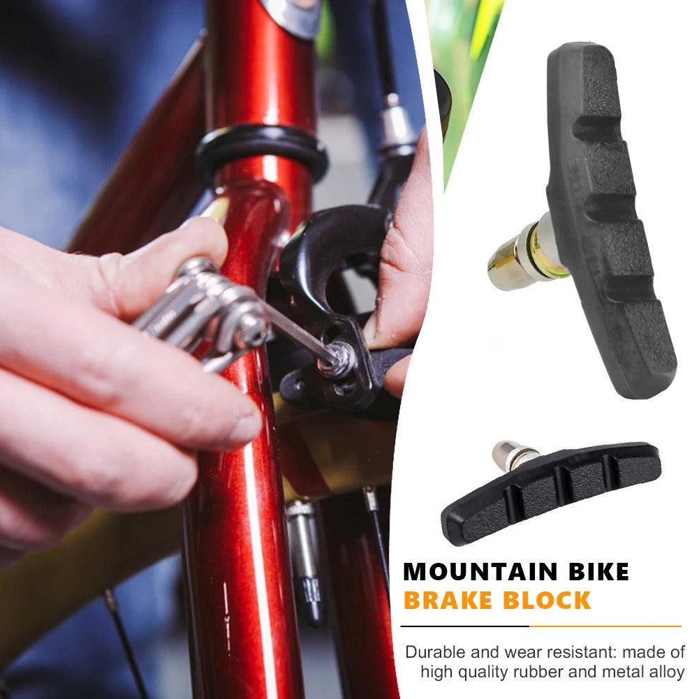 10-Pair MTB Bicycle V Brake Pads 70mm Shoes Blocks for Mountain Bikes