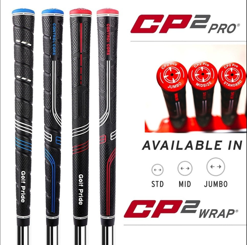 13-Pack Golf Club Grips - CP2 Pro & Wrap Styles in Multiple Sizes