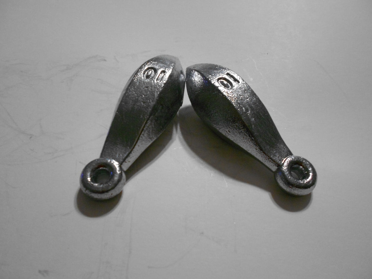 24 Pack 10 oz Lead Bank Sinkers for Fishing Tackle, Handmade from Do-It Mold