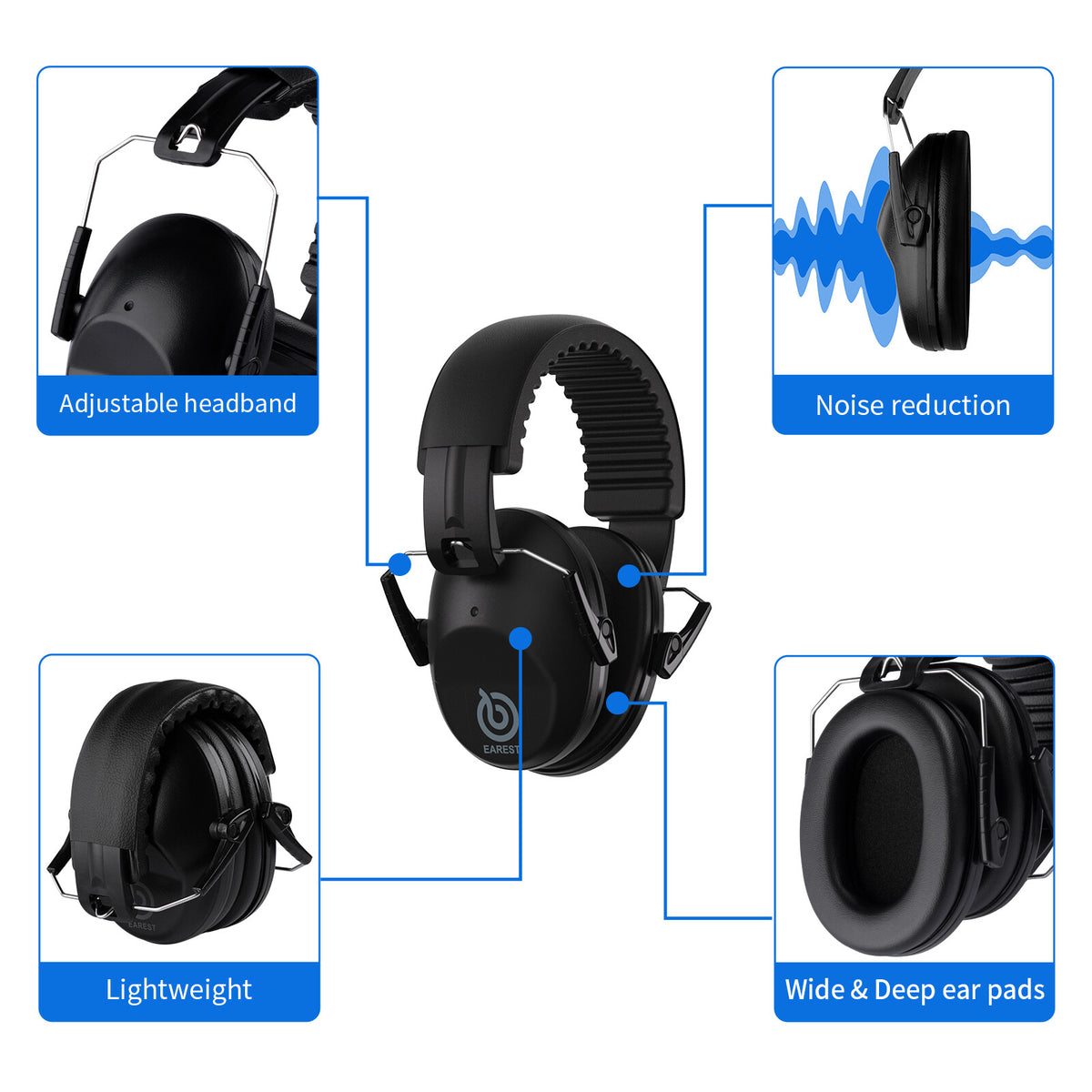 Hearing Protection Ear Muffs Noise Reduction for Shooting Range