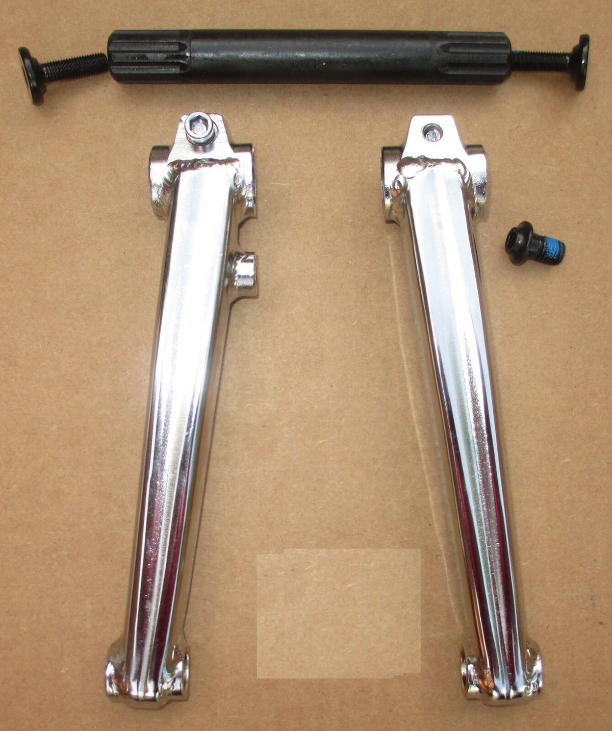 BMX Crankarm Set with 175/180mm Arm Length and 8 Spline BB Axle – Chromoly BMX Parts