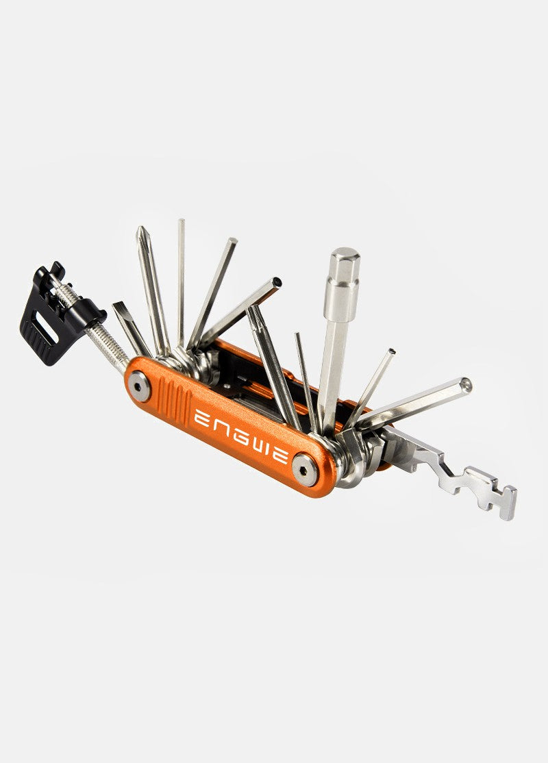 Electric Bike Multi-Functional Bicycle Repair Tool Set 16-in-1, Waterproof & Rust-Resistant