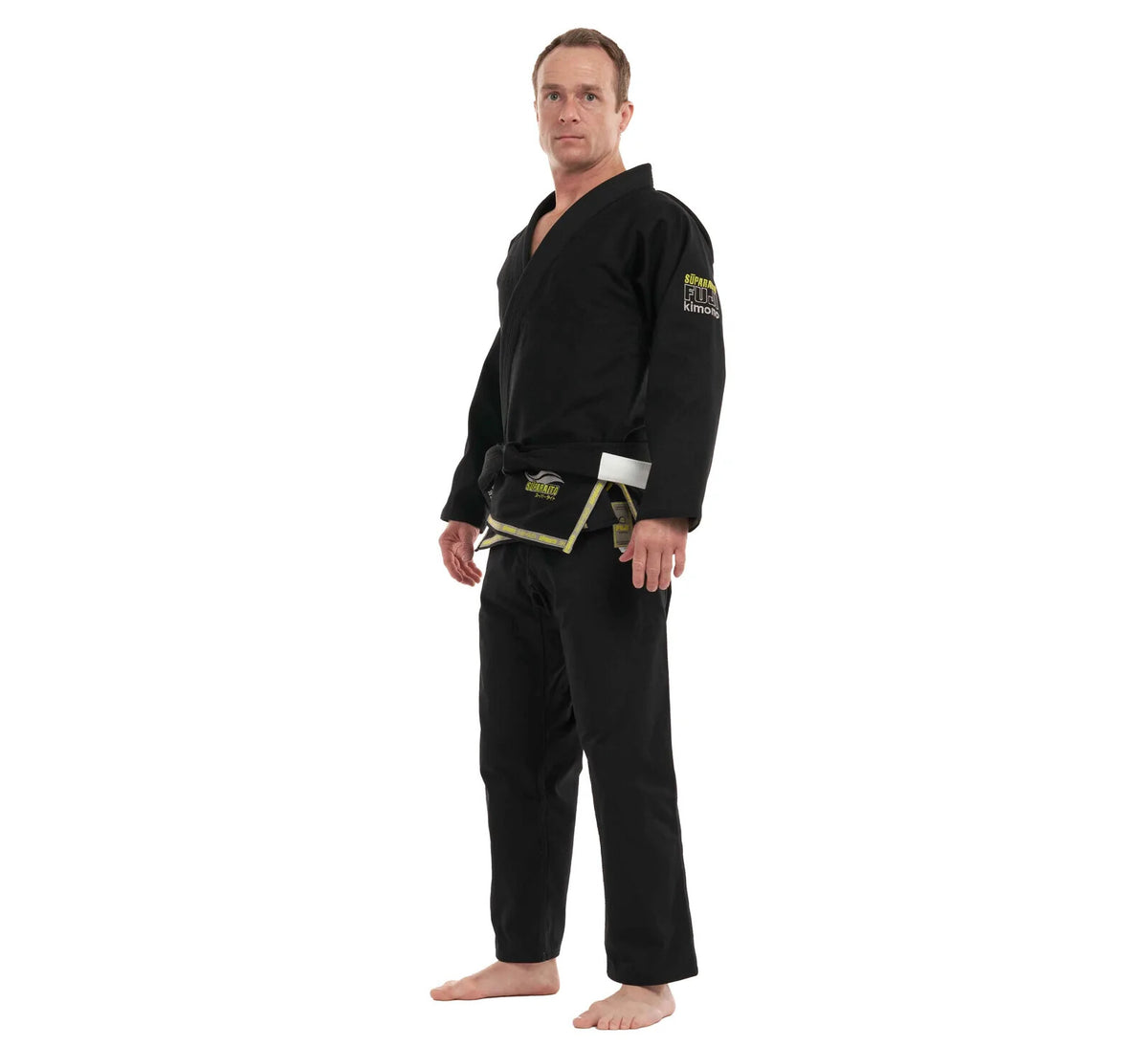 Lightweight Brazilian Jiu-Jitsu Gi for Men - All Sizes, Black and Green