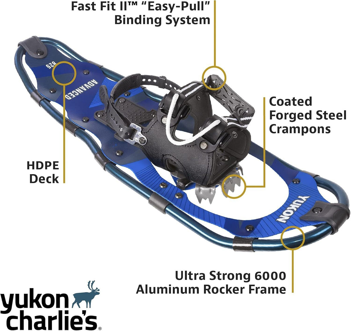 Snowshoe Kit with Durable Aluminum Frame & Easy Bindings for Winter Hiking