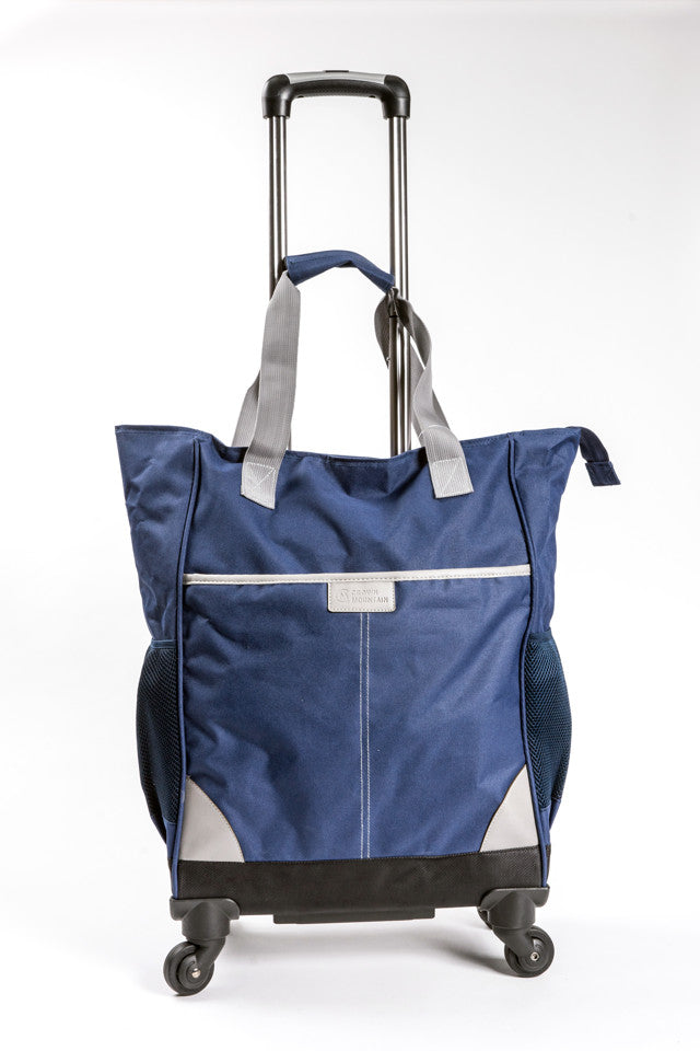 Wheeled Shopping Tote Bag with Wheels - Lightweight, Durable, Spacious