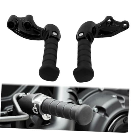 Motorcycle Passenger Foot Pegs Rear Footrest Gloss Black for Indian Scout