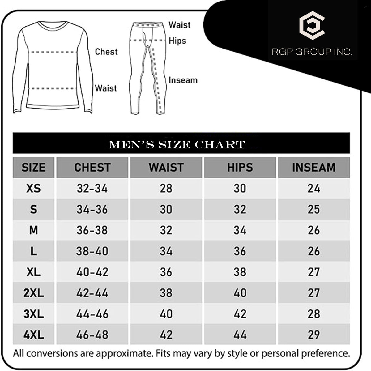 Men's Cotton Fleece-Lined Thermal Underwear Set - Winter Base Layers