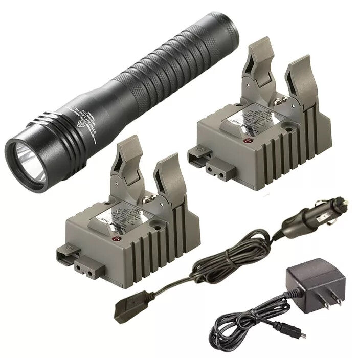 High Brightness LED Flashlight with Multiple Modes and Rechargeable Battery