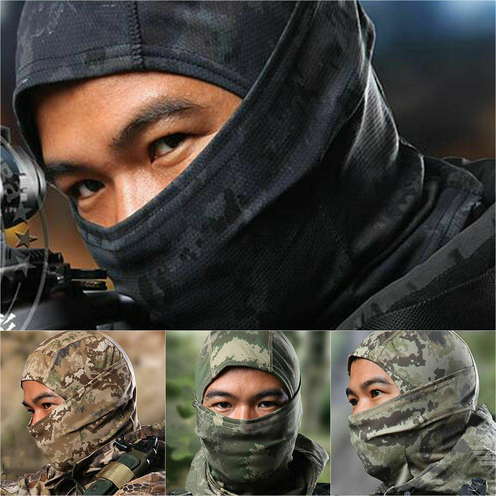 Full Face Tactical Balaclava Mask UV Sun Protection for Outdoor Sports
