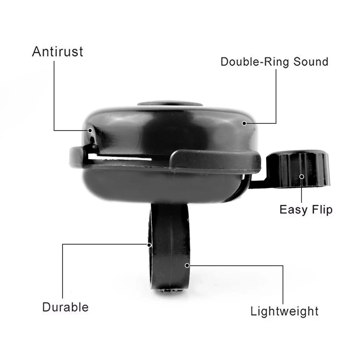 High-Quality Bicycle Bell with Loud Ring for Cycling Safety - Fits 22.2mm Handlebar