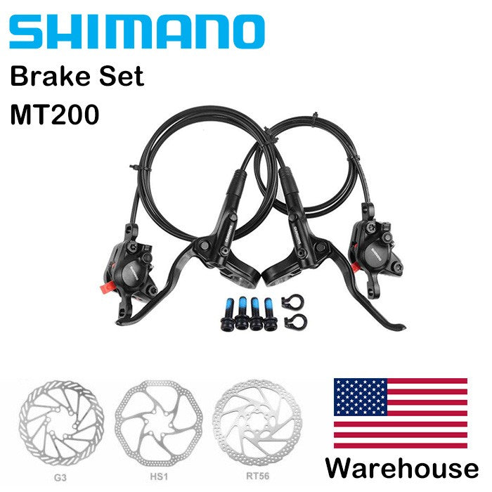 Hydraulic Disc Brake Set for Mountain Bikes - Front & Rear Options