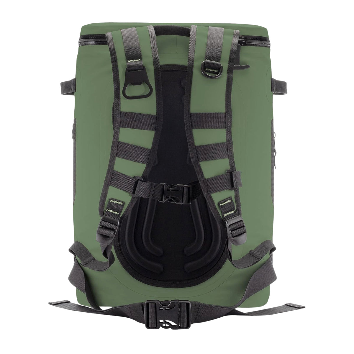 Insulated Backpack Cooler Holds 35 Cans for 72 Hours, Waterproof Green
