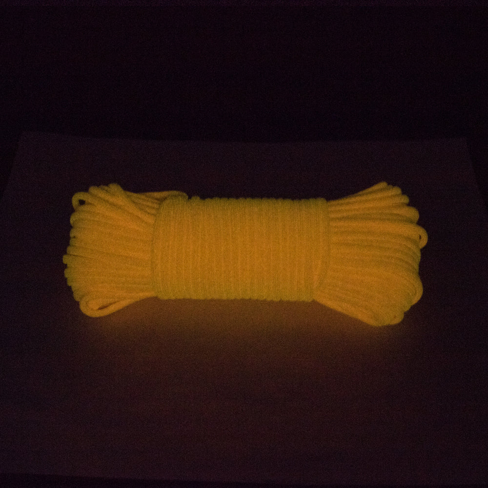 Glow in the Dark Paracord 7 Strand 550 Luminous Rope for Camping Crafts Night Hikes