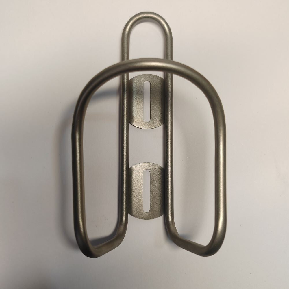 Titanium Water Bottle Cage Set - Ultra Light Sand Blasted Bike Accessories