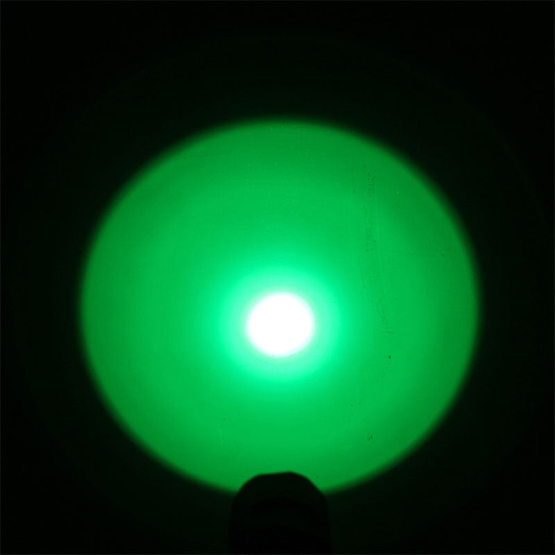 LED Green Light Scope Flashlight with Mount for Hunting and Shooting