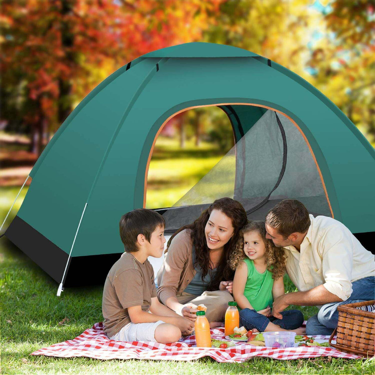 6 Pack 2 Person Outdoor Camping Tents with Rain Fly and Carrying Bag for Homeless Emergency Shelter
