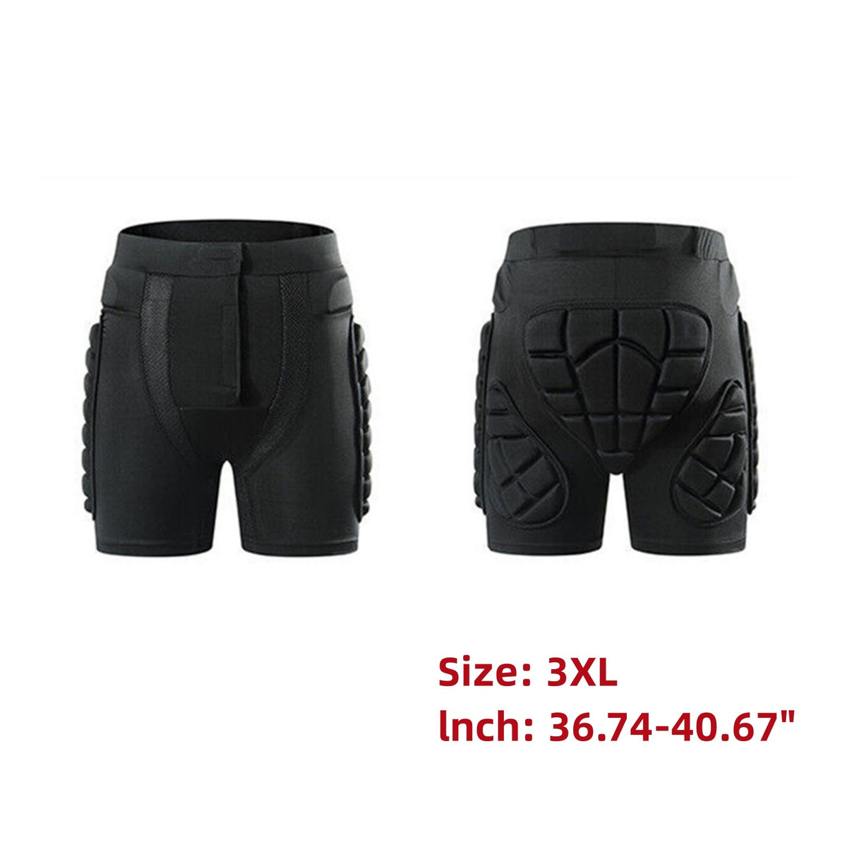 3D EVA Hip Padded Impact Shorts for Ski Snowboard Skateboard Protection