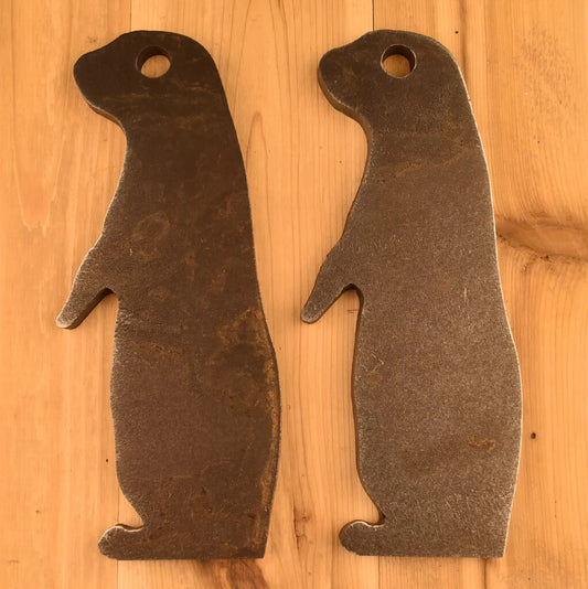 1/2-Inch AR500 Steel Shooting Targets Set of Two - 4x11 Inch Prairie Dog