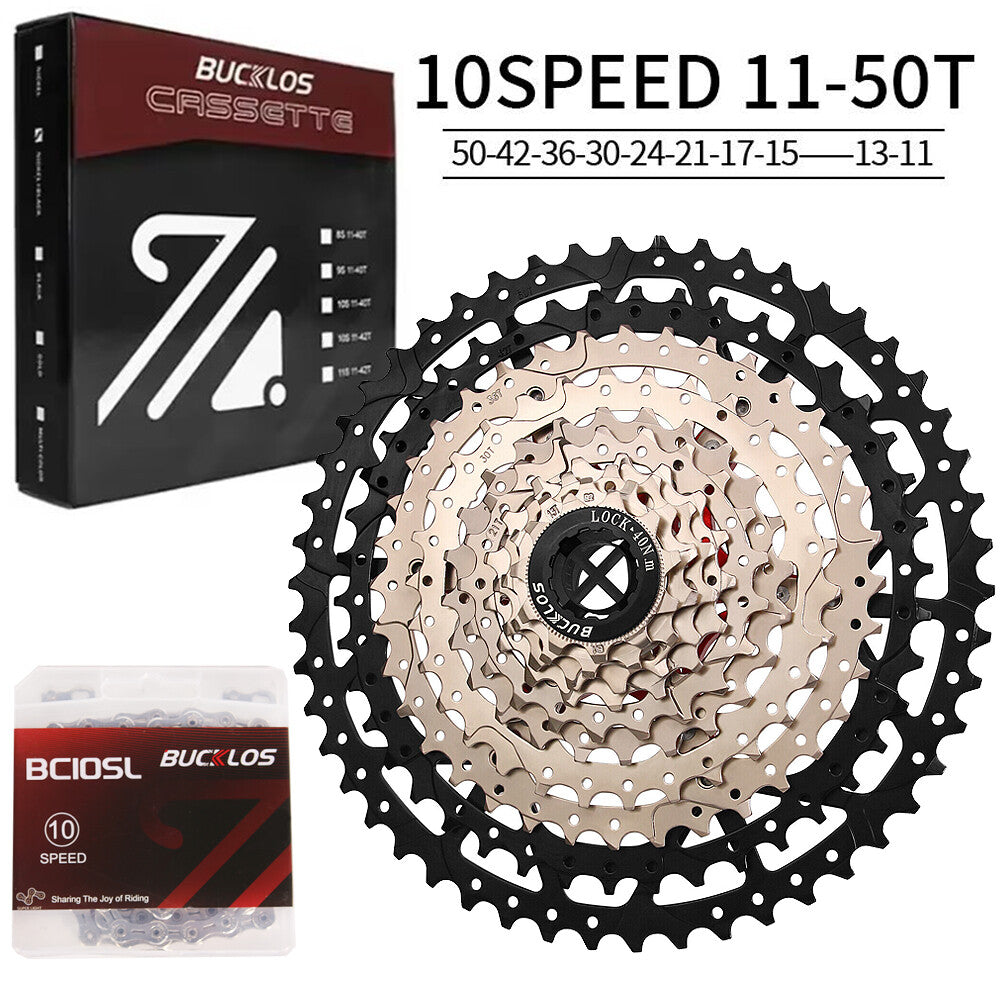 Bike Cassette and Chain Set for Shimano SRAM 8-12 Speed, 11-52T
