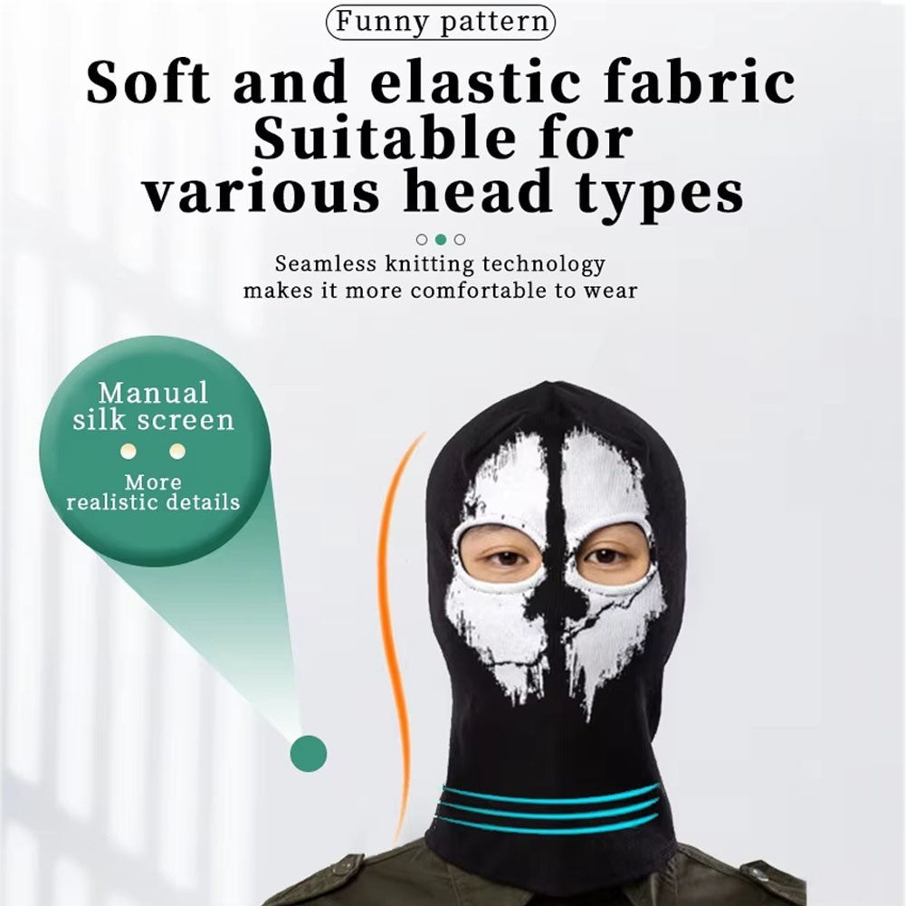 Halloween Ghost Skull Balaclava Face Mask for Sports & Motorcycle Safety