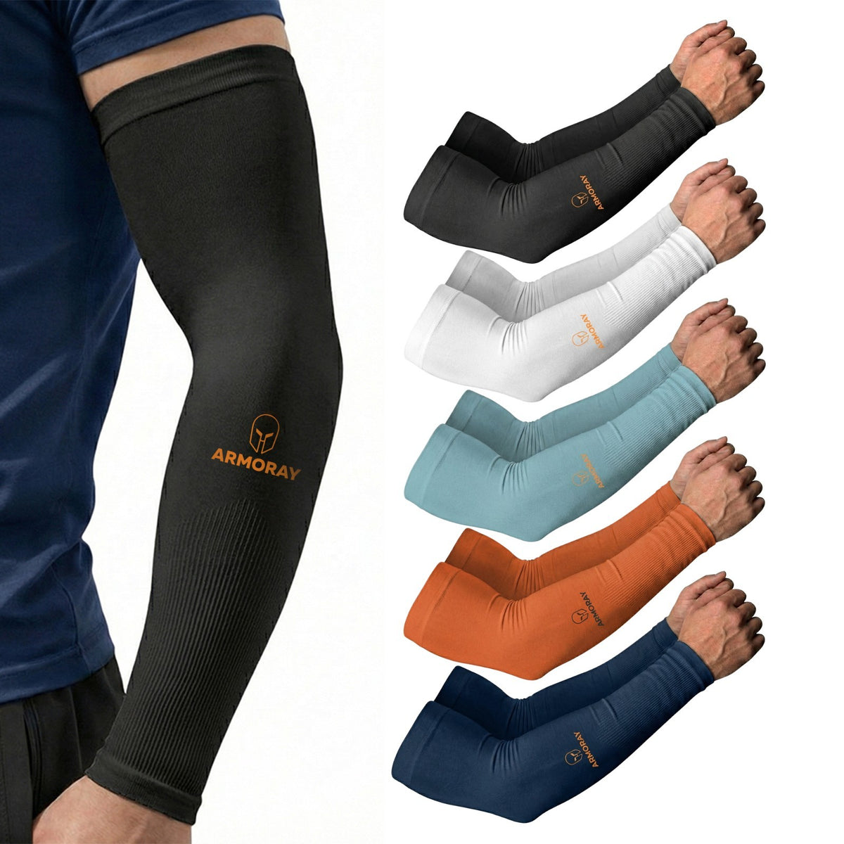 Tattoo Cover Up Arm Sleeves for Men & Women - UV Protection & Compression
