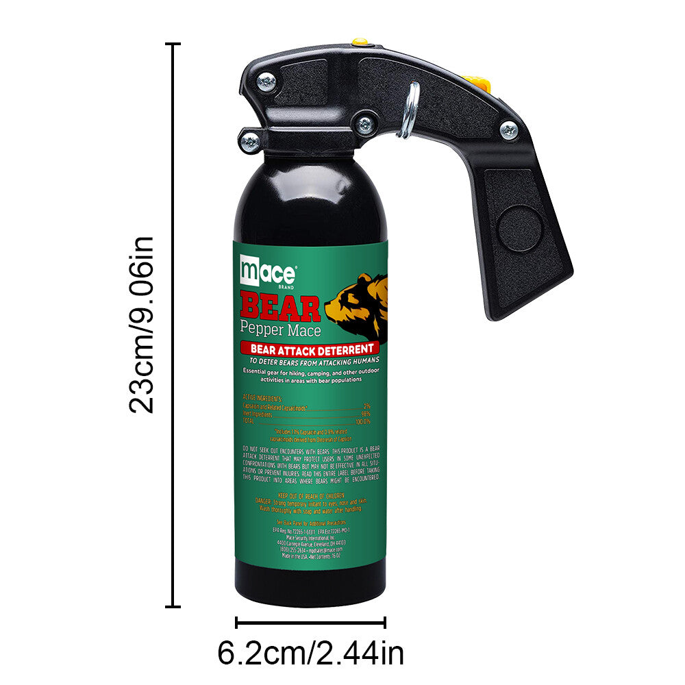 Bear Repellant Spray 16 oz with Safety Rack - Outdoor Self Defense