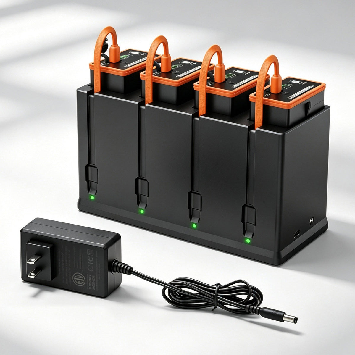 4 Pack 6700mAh Battery & USB-C Charger for Moultrie Cellular Trail Cameras Edge 3