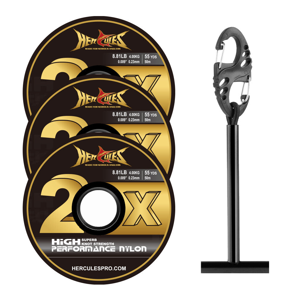Fly Fishing Tippet Line Fluorocarbon & Nylon Spools - Multiple Sizes