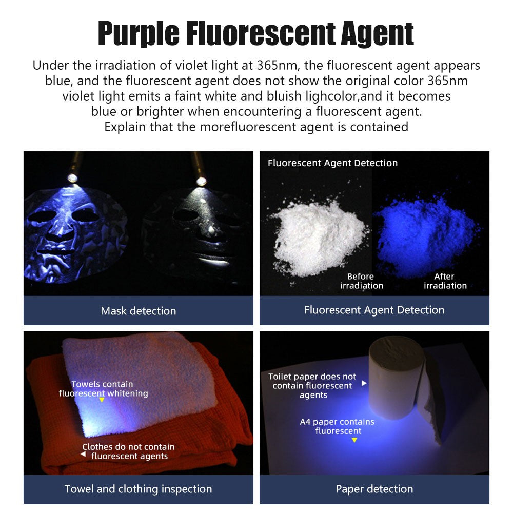 6 in 1 LED UV Jewelry Gemstone Flashlight for Jade Identification