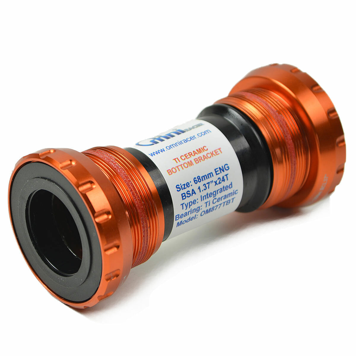 Lightweight Bicycle Bottom Bracket with Ti Ceramic Bearings - Dura Ace Compatible