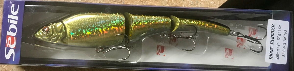 Slow Sinking 9-Inch Fishing Swimbait with Triple Hooks - Salt & Freshwater Lure