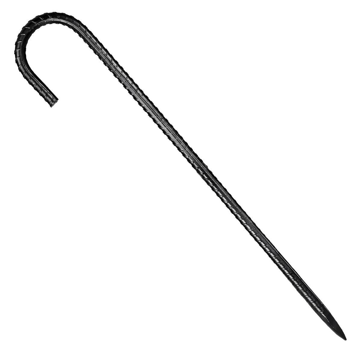16-Inch Galvanized Steel Rebar Stakes Set of 24 for Ground Anchoring