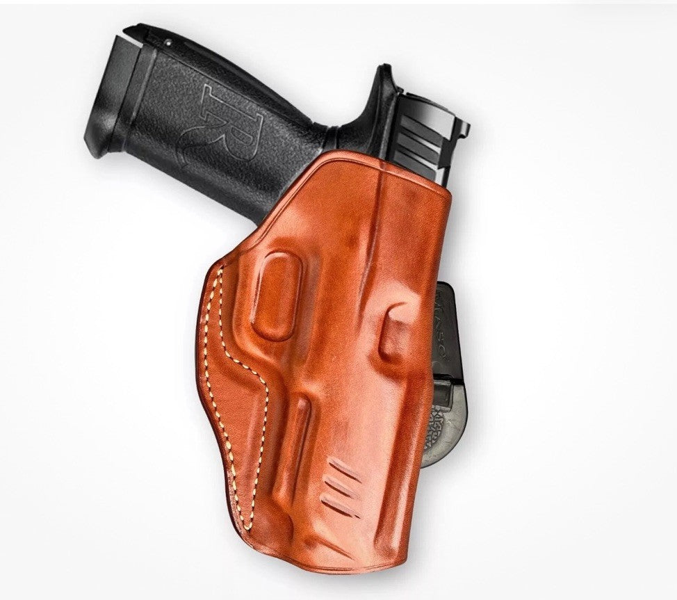 Leather Paddle Holster for Walther WMP 22 Magnum 4.5” BBL - Right Hand
