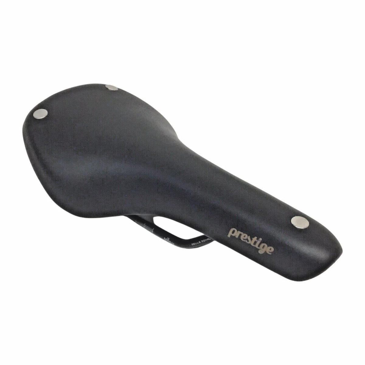 Cycling Saddle - Classic Riveted Comfort Bike Seat 285×130mm Black