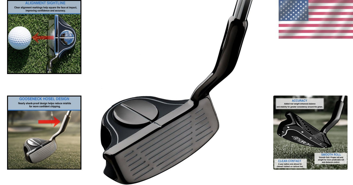 Golf Chipper 35° Loft Back-Weighted Short Game Club for Better Accuracy