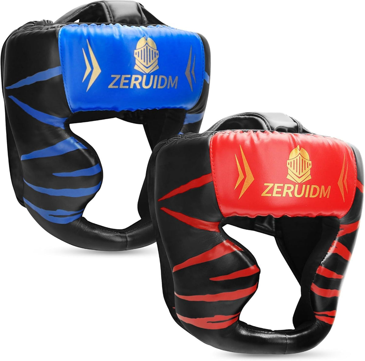 Kids and Adult Boxing Headgear with Tiger Print, Adjustable & Impact-Absorbing